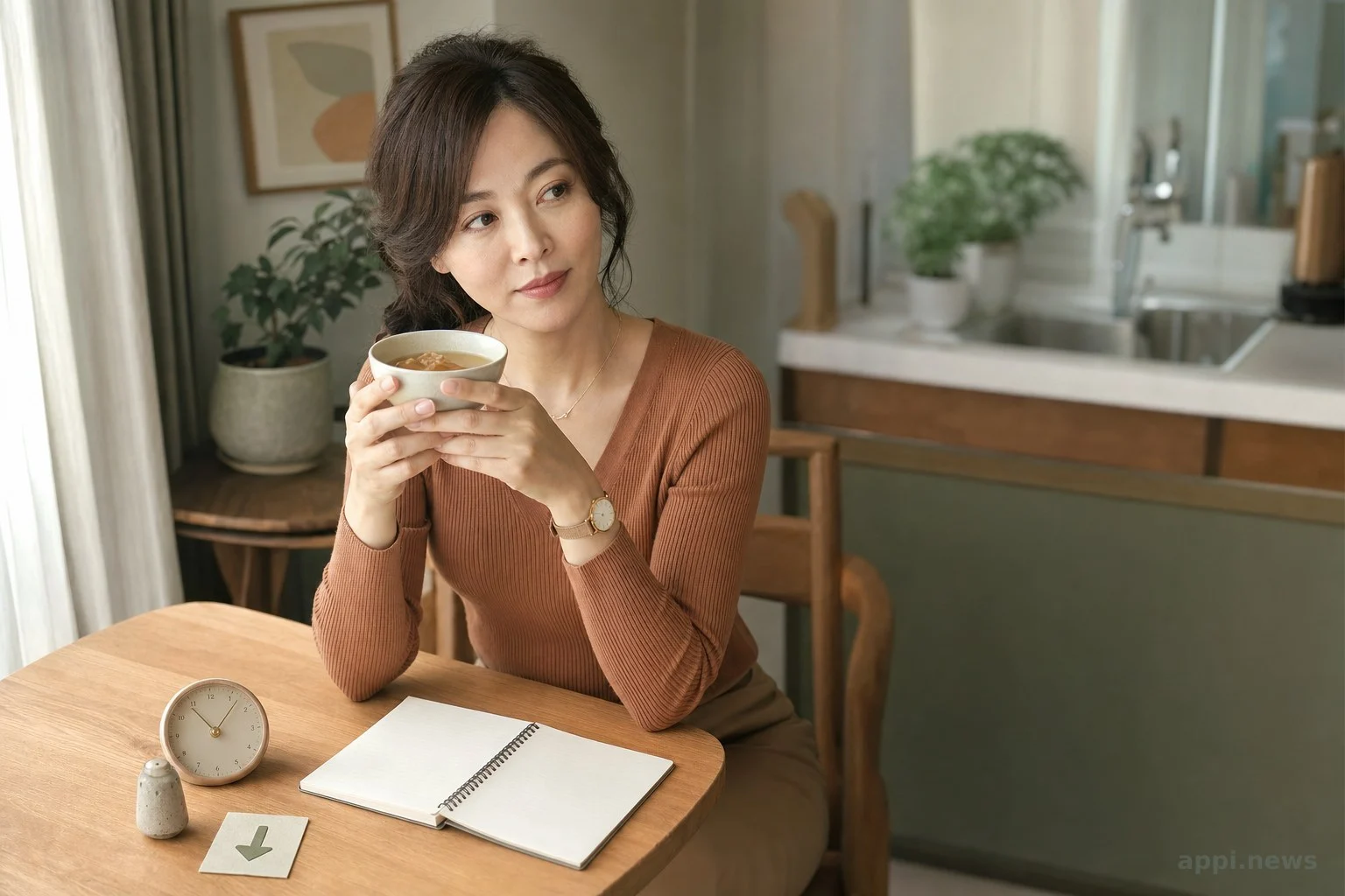 三個日常習慣圖示：記錄水腫時間、留意鈉攝取、選擇成分單純的穀物茶