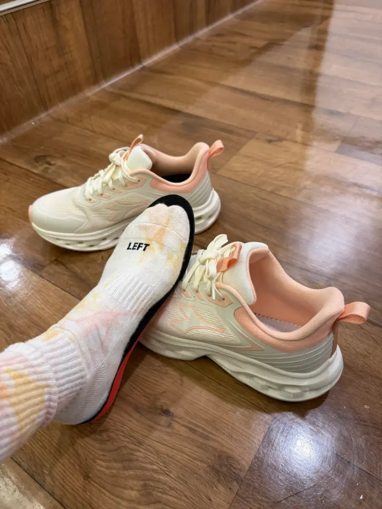 物理治療師陳郁安實穿 Diadora 城市光影時尚運動鞋